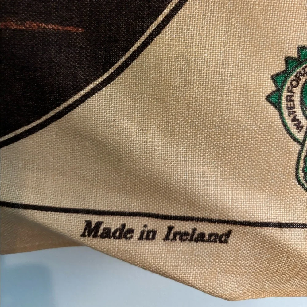 Waterford Crystal Irish Linen Tea Towel Fingal‎ Ireland NWOT